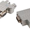 Złącze D-Sub 9-pinowe Męski Kąt Proste Montaż na kablu