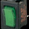 01800.1108-02 Rocker switch, 1-pole, green, illuminated