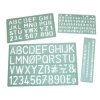 Major Brushes Lettering Stencil Set of 4
