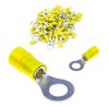TRYTYT Końcówka Oczkowa Kablowa Izolowana 4 - 6 mm2 Żółta M6 Oczko 100szt