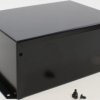 Aluminum enclosure, (L x W x H) 203 x 152 x 89 mm, black (RAL 9005), IP32, 1411FBRBK