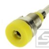 Gniazdo bananowe 2mm;24.103.3;żółty 10A;60V;konektor 2.8mm;Amass