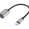 Adapter przejściówka OTG typ C USB 3.0 czarny