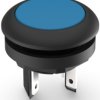 Pushbutton, 1 pole, blue, illuminated  (white), 0.1 A/35 V, mounting Ø 16.2 mm, IP65/IP67, 1.15.210.101/2601