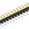 Pin header, 15 pole, pitch 2.54 mm, straight, black, 10080492