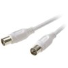 SpeaKa Professional SP-7870420 Antennas Cable White 2.50m 75Ω 90 dB Plug-Socket