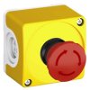 Obudowa z przyciskiem grzybkowym czerwonym bezpieczeństwa 40mm żółta 2R CEPY1-1001 1SFA619821R1001