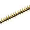 Pin header, 25 pole, pitch 2.54 mm, straight, black, 10043770