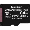 Karta pamięci Kingston Canvas Select Plus SDCS2/64GBSP (64GB Class 10, Class A1 Karta pamięci)