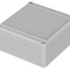 PC enclosure, (L x W x H) 122 x 120 x 57 mm, light gray (RAL 7035), IP65, 62217200