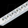 381.247K SMART socket outlet, 6 sockets, type F - CEE 7/3, white