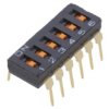 Przełącznik Dip-Switch Ilość Sekcji 6 On-Off 0,025A/24Vdc A6t6102