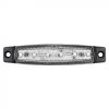 Lampa obrysowa LED biała 6 diod 12/24 V, 96 × 20 mm, montaż poziomy i pionowy - L2254-B