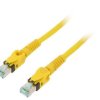 Patch cord S/FTP 6a linka Cu PUR żółty 1m 27AWG Żyły: 8 09488485745010