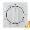 B.Kwadrat/B.7 Płytka czołowa z pokrętłem do mechanicznego wyłącznika czasowy 0-120min aluminium mat lakierowany 16331404 HAGER