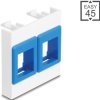 81557 Easy 45 Module 2x Keystone Holders 45 x 45 mm