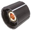 Pokrętło potencjometru oś: 6mm średnica: 21.5mm Okrągłe Nylon Czarny Sifam