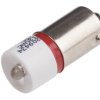 Lampka kontrolna Czerwony 12V ac/dc BA9s LED średnica 10mm długość 24mm