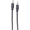 Connection cable, 0.5 m, black, 3.5 mm stereo jack plug, straight to 3.5 mm stereo jack plug, straight, BS30812-0.5