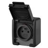 AQUANT 2K Gn. 1x2P+Z IP55 antracyt EPN 4596