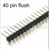 Header Strip 40-way x 0.1in 90 degree flush pin (TPH40 SRF) - Taicom