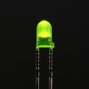 Diffused Green 3mm LED (25 pack)