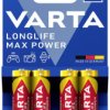 Baterie AA Varta LONGLIFE Max Power AA Bli 4 4706101404, 1.5 V, alkaliczno-manganowe, 4 szt.