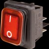 B4MASK48N1G21000 Rectangular rocker switch IP65, 2x ON - OFF, black/red