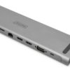 11-Port USB-C Dock, gray, 2x HDMI, VGA, DA-70898