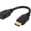 KABELEK HDMI GNIAZDO WTYK 10cm