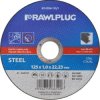 Tarcza korundowa do cięcia stali 125 x 1,0 x 22,23 mm Rawlplug RT-CDM-125/1