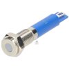 R-TECH 656899 Panel Indicator 6mm Flat 12V Whi Nickel Brass