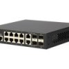 Edge-corE ECS4100-12T, Switch zarządzalny, 8x 10/100/1000 RJ-45, 2x 100/1000 SFP, 2x Combo Gigabit, 19