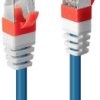 kabel LAN LINDY 45382, 1 szt., RJ45, CAT 6, S/STP, 30.00 m, niebieski