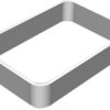 Enclosure ring, TPU, (L x W x H) 80 x 56 x 15 mm, light gray, RWK-2.5