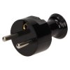 Wtyczka prosta 2P+Z. czarna WT-31/CZARNY