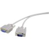 Renkforce RF-4211478 Serial D-SUB 9-pin Extension Cable M/F 5m Beige