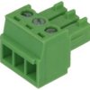 Łączówka; 15EGTK-3.81-03P; 3 tory; R=3,81mm; 15,4mm; 8A; 125V; na przewód; kątowe 90°; otwór kwadratowy; śruba prosta; śrubowy;