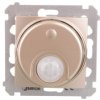Simon 54 Łącznik z czujnikiem ruchu z przekaźnikiem z zabezpieczeniem 8(2)A złoty mat DCR11P.01/44