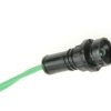 Kontrolka; KLP5G/230V; 10mm; podświetlenie LED 230V; zielony; z przewodem; czarny; IP20; LED 5mm; 27mm; Elprod; RoHS