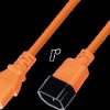 7100-0,6M-ORANGE Power cable, C13 to C14 H05VV-F, 3x0.75 mm², orange