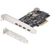 StarTech.com PS4C3IA3-USB-C-CARD 5-Port USB PCIe Card, USB 3.2 10Gbps PCI Expre