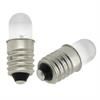 Żarówka LED z gwintem E10 nap.3-12V 0,09W kąt 30 biała zimna