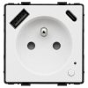 Gniazdo elektryczne z uziemieniem z USB A+C 20W z pomiarem energii (watomierz) ZigBee białe podtynkowe (moduł bez ramki) - TAWOI