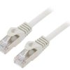 Patch cord F/UTP, Cat 6, RJ45 wtyk z obu stron, linka, CCA, 1m, PVC, szary PP6-1M