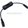 Przedłużacz wt-gn DC 2.1/5.5 z wył. + kabel 35cm