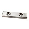 Magnes neodymowy prostokątny 40x10x4mm z otwory 8/3mm - MAG159