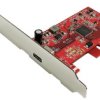 Karta PCI Express ROLINE, USB 3.2 Gen 2x2, 1 port typu C