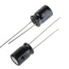 Kondensator 220μF 25V dc Radialny, Otwór przelotowy Nichicon roztaw: 3.5mm 8 (Dia.) x 11.5mm