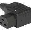 Złącze IEC IEC C21 Montaż na kablu Żeński 16A Kąt Proste Schurter